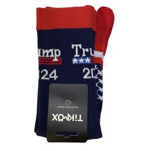 Trump 2024 1 Pair Toe Socks Sports Socks Red White Blue One Size RARE !! NEW